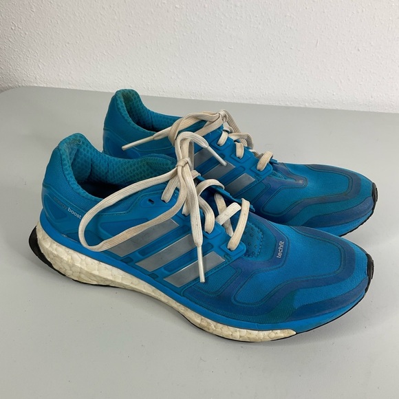 Adidas Blue Techfit Sneakers Size 7.5 - Picture 1 of 8